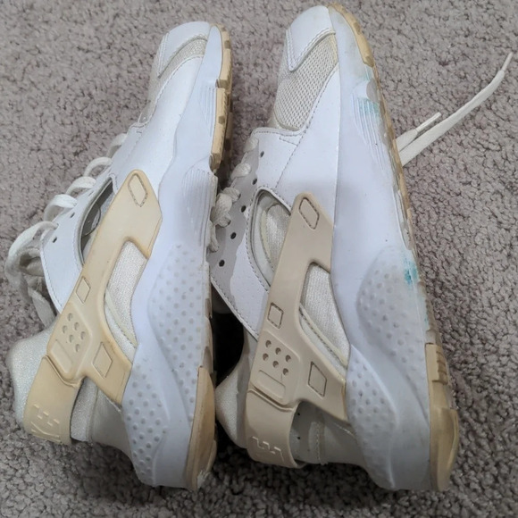 Nike Air Huarache Run White Running 7Y - Picture 5 of 7